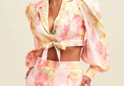 Coral Floral TWO PIECE SET