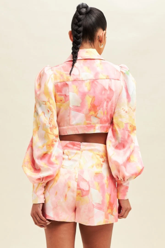 Coral Floral TWO PIECE SET