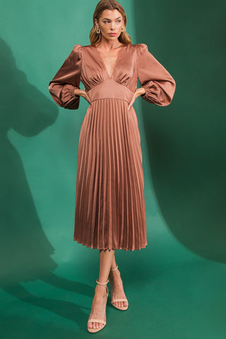 Brown Midi Dress