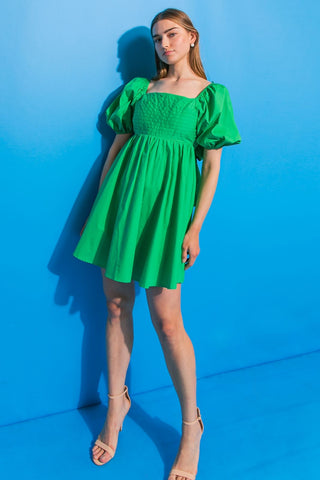 Green Mini Dress