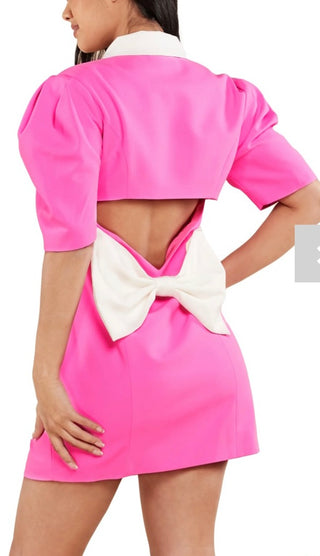 Hot Pink Bow Dress